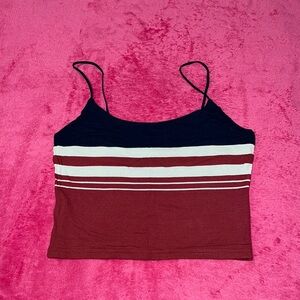 Red White and Blue Striped Tank Top
